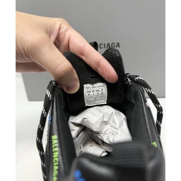 Balenciaga Triple S All Over Logo Sneaker Black/Multi 8 US 41 EU